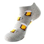 Men's Spring And Summer Ankle Oil Painting Avocado Socks