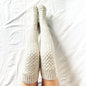 Twist Knitted Over-the-knee Step Indoor Home Socks