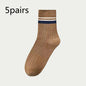 Men's Mid-calf Versatile Korean Style Japanese Style Academic Style Socks