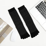 Business-Socken für Herren mit hoher Zehenpartie, Rautenform, kleinen Punkten, vertikalen Balken und einfarbiger