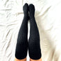 Twist Knitted Over-the-knee Step Indoor Home Socks