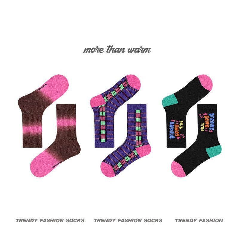 Women's Vintage Combed Cotton Warm Mid-calf Length Socks