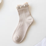 Mittellange, lässige Baumwollsocken
