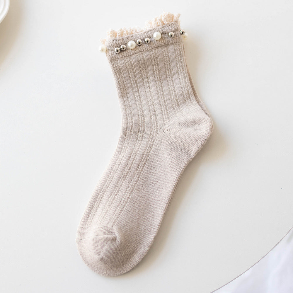 Mittellange, lässige Baumwollsocken