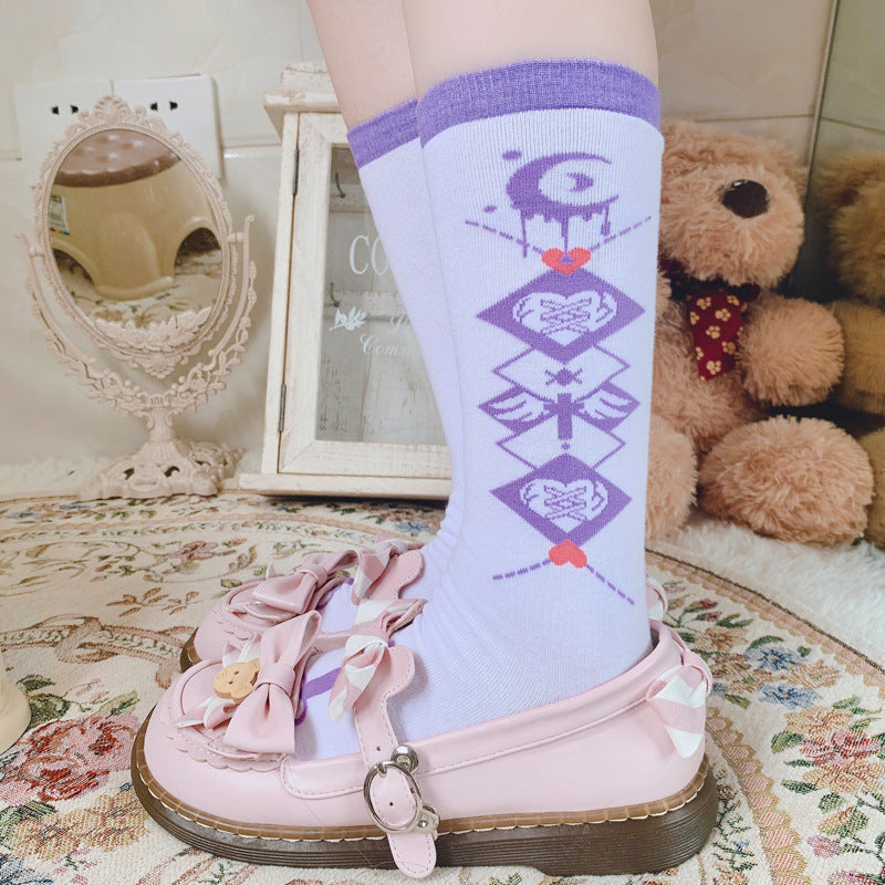 Hip-hop Street E-sports Girl Jk Uniform Calf Cotton Socks