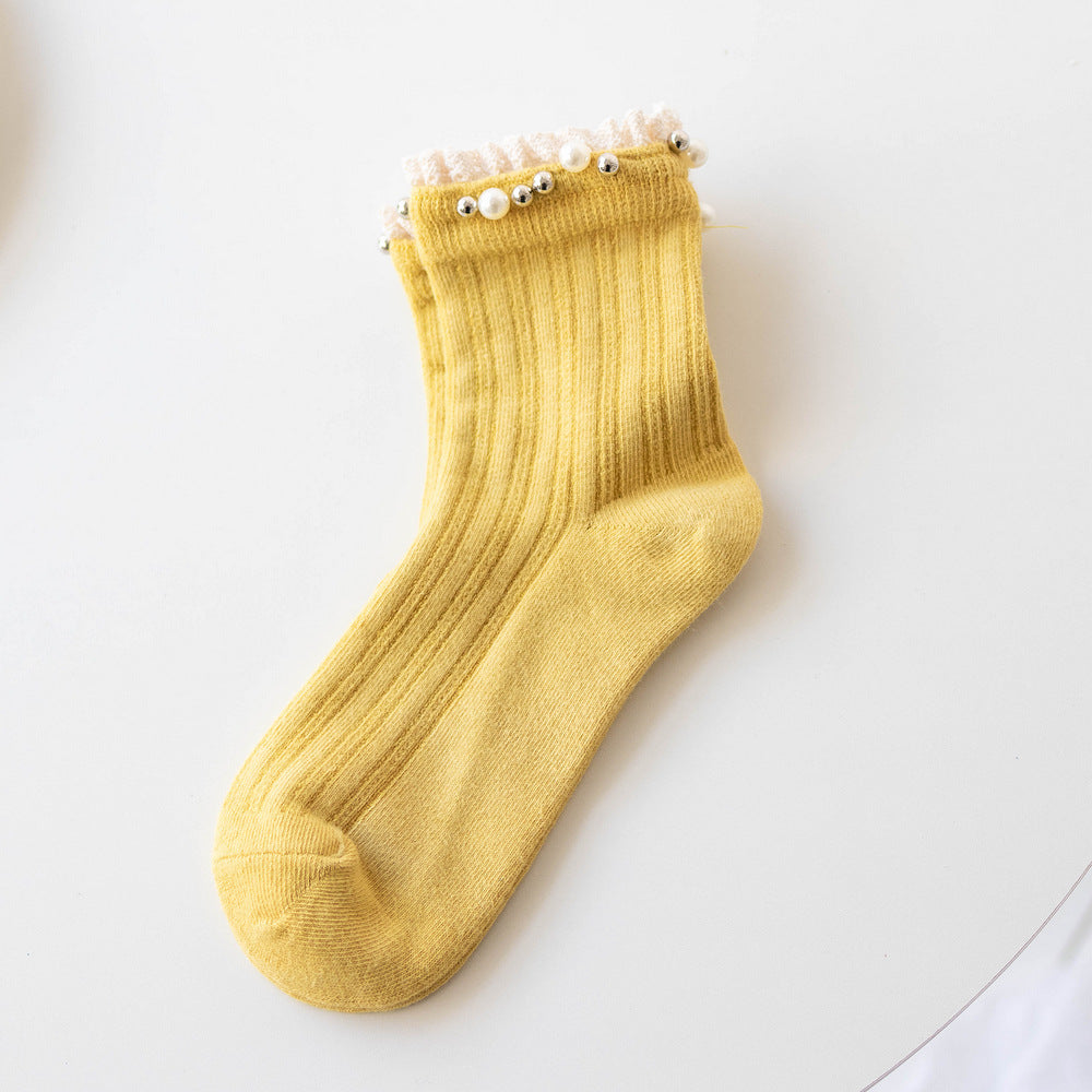 Mittellange, lässige Baumwollsocken