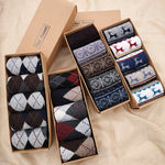 Lässige, dicke Thermo-Mittelschlauchsocken für Herren