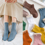 Mittellange, lässige Baumwollsocken