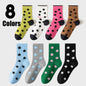 8 Pairs Colorful Crew Socks Women Athletic Odor-resistant, Seamless And Breathable Hiking Running Cushioned Compression Socks