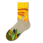 Graffiti Portrait Mid-calf Socks Color Creative