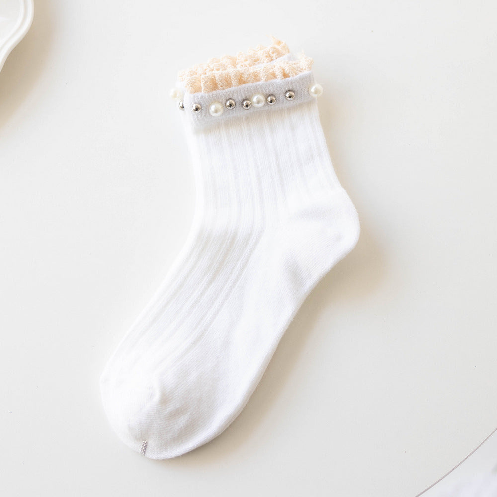 Mittellange, lässige Baumwollsocken