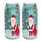 3D Printed Christmas Low Cut Ankle Sport Socks