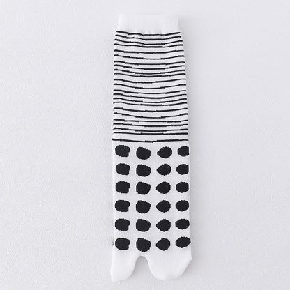 Men's Split Toe Cotton Mid-tube Socks