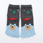 Five Toe Socks Cotton Socks Cute Cartoon
