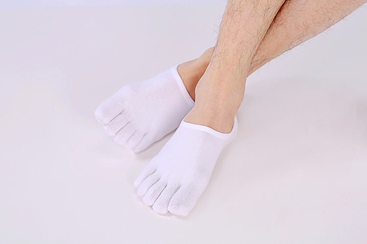 Unsichtbare dünne Fünf-Zehen-Socken für Herren